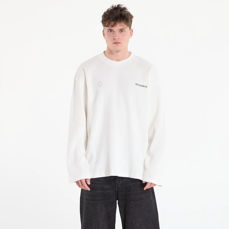 Φούτερ AllSaints Emblem Ls Crew Cottage White L
