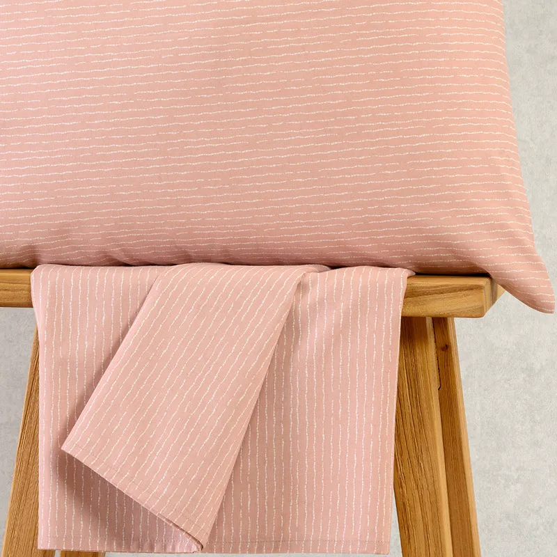 Σεντόνι King Size Με Λάστιχο Σετ Melinen Casual Davide Rose