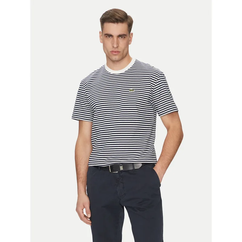 Lacoste T-Shirt TH9749 Σκούρο μπλε Regular Fit