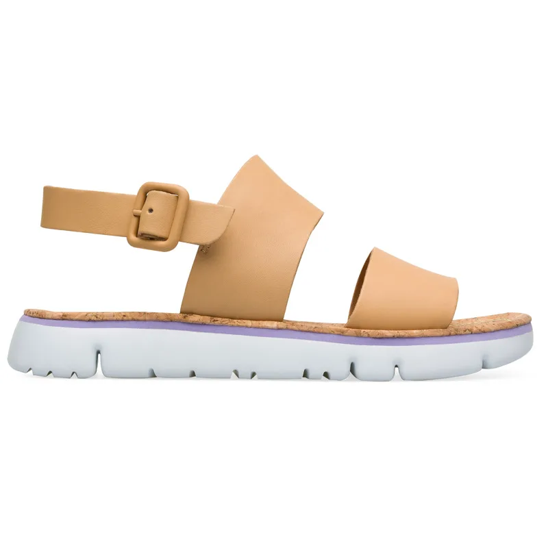 CAMPER Oruga - Πέδιλα Για Γυναικεία - Nude, Μέγεθος 40, Smooth leather