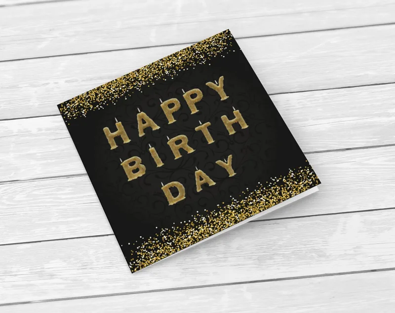 Κάρτα γενεθλίων - Happy Birthday - Κενή