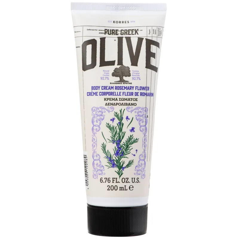Korres Body Cream Rosemary Flower Κρέμα Σώματος με Δενδρολίβανο για Ενυδάτωση & Θρέψη, Κατάλληλη για Όλους τους Τύπους Επιδερμίδας 200ml
