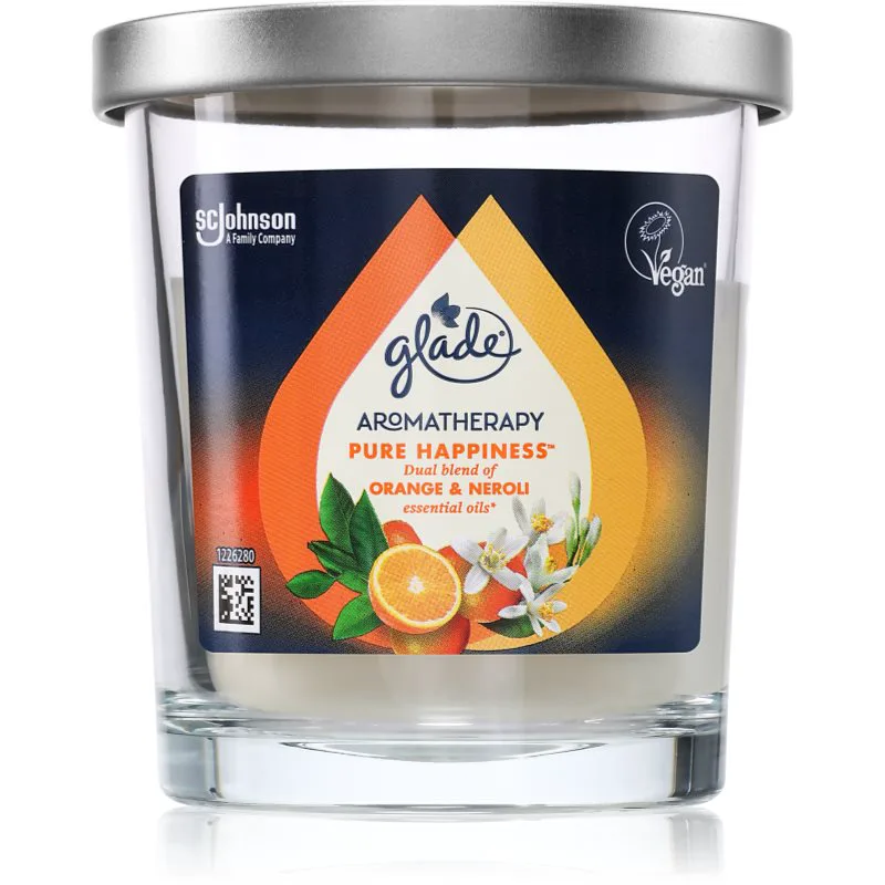 GLADE Aromatherapy Pure Happiness αρωματικό κερί 170 γρ