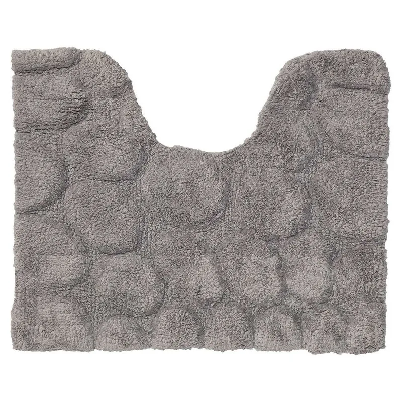 Ταπέτο Λεκάνης Βαμβακερό 50x60εκ. Pebbles Grey Sealskin 294416414 (Ύφασμα: Βαμβάκι 100%, Χρώμα: Γκρι) - sealskin - sl-294416414
