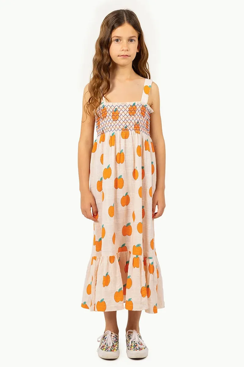Παιδικό βαμβακερό φόρεμα Tinycottons APPLES DRESS