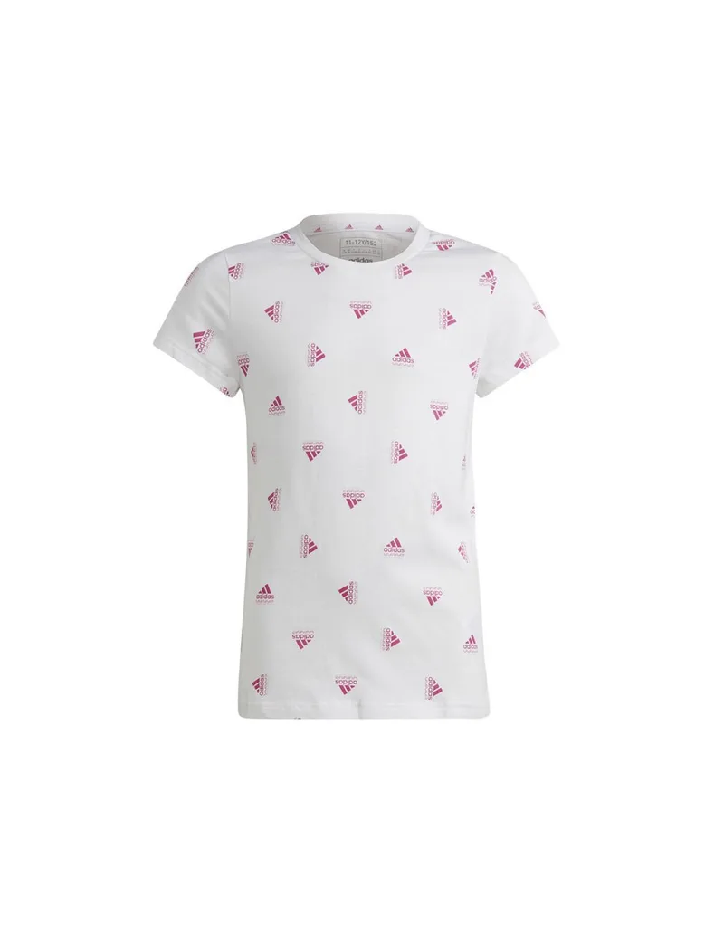 Adidas Brand Love Print Παιδικό T-shirt Λευκό IB8918