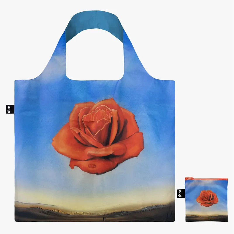 Τσάντα για ψώνια / Shopping bag υφασμάτινη Loqi (Salvador Dali - Meditative Rose)