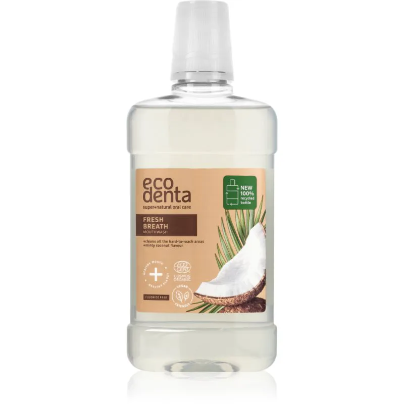 Ecodenta Cosmos Organic Minty Coconut στοματικό διάλυμα γεύση Coconut, Aloe Vera, Pepermint 500 ml