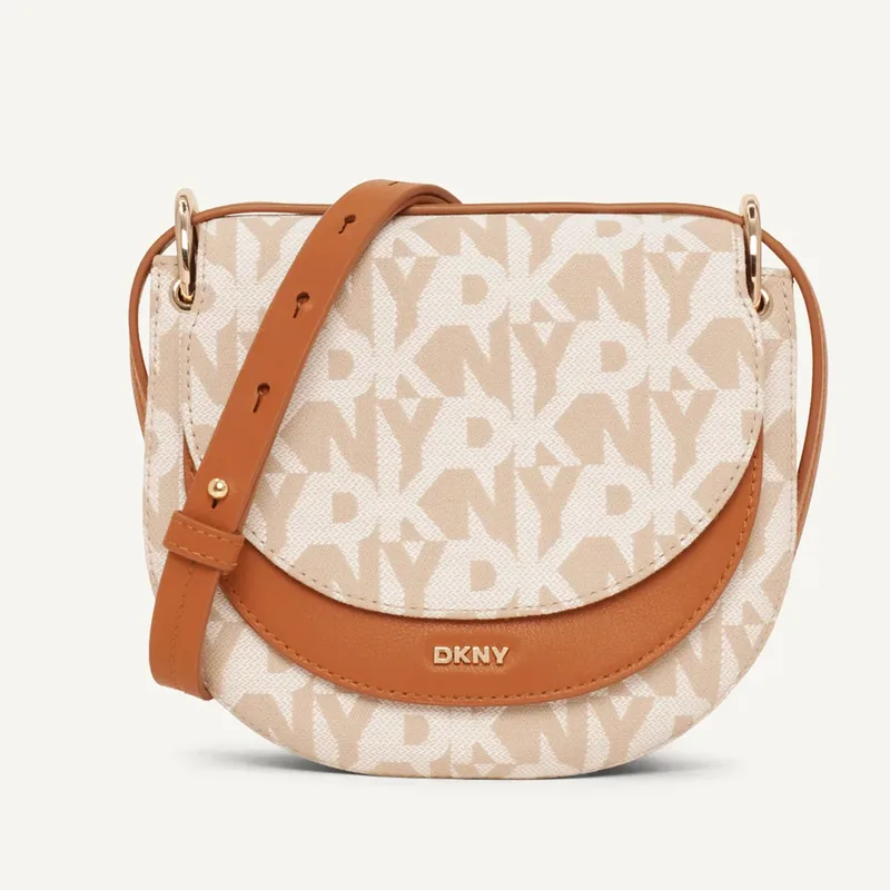 Γυναικεία Τσάντα Χιαστί DKNY Gramersy Cross Body R41EFY38 F8B Μπεζ-Ταμπά