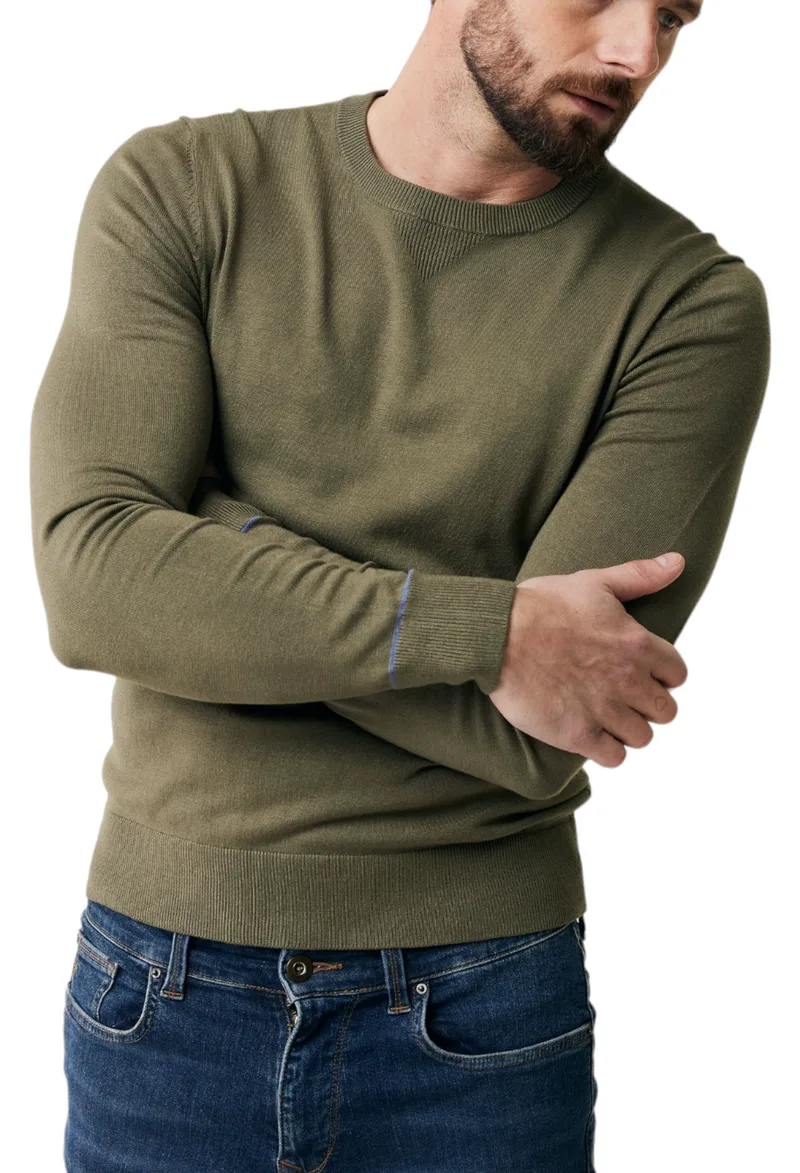 Μπλούζα Μακρυμάνικη Mexx Brian Crew Neck AO0921033M-Mid Green Ανδρικό