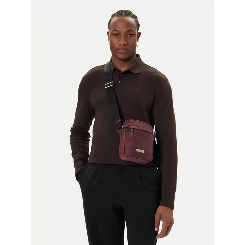 Τσαντάκι Calvin Klein Sleek Reporter LV04D3180G Μπορντό