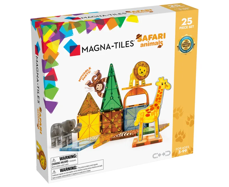 Μαγνητικό Παιχνίδι Κατασκευών Magna-Tiles Safari Animals 25τμχ.