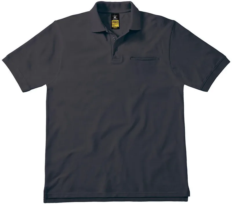 Workwear Blended Pocket Polo B & C Energy Pro Dark Grey