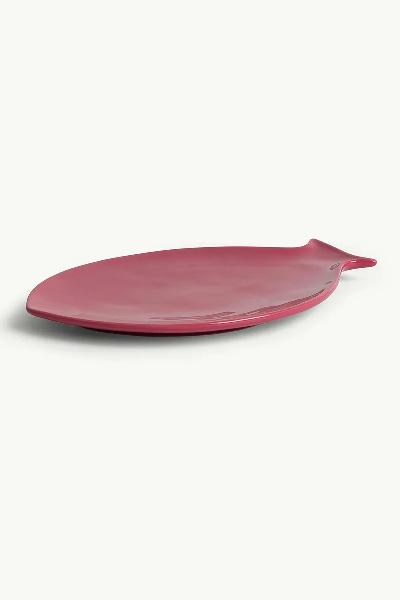 Coincasa πιατέλα σε σχήμα ψαριού 33 x 48 cm - 007478721 Κόκκινο