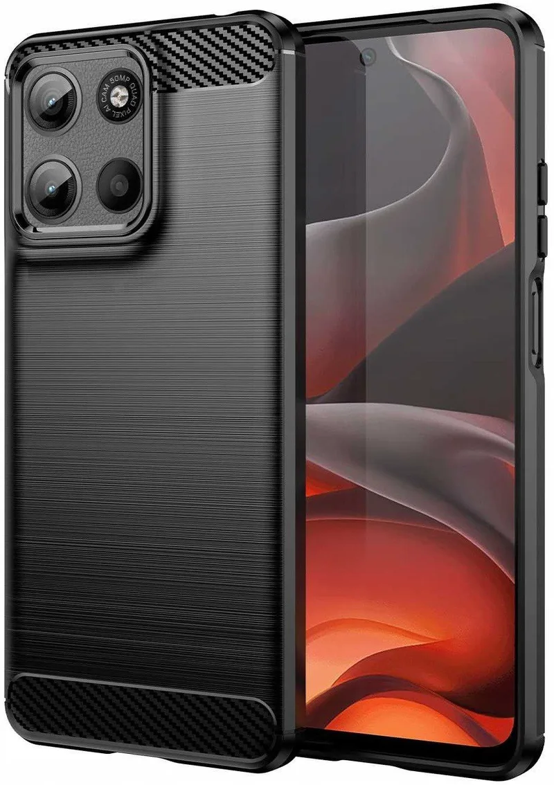 Θήκη Motorola Moto G15 / G15 Power Spacecase Carbon Σιλικόνης - Black (5905719117832)
