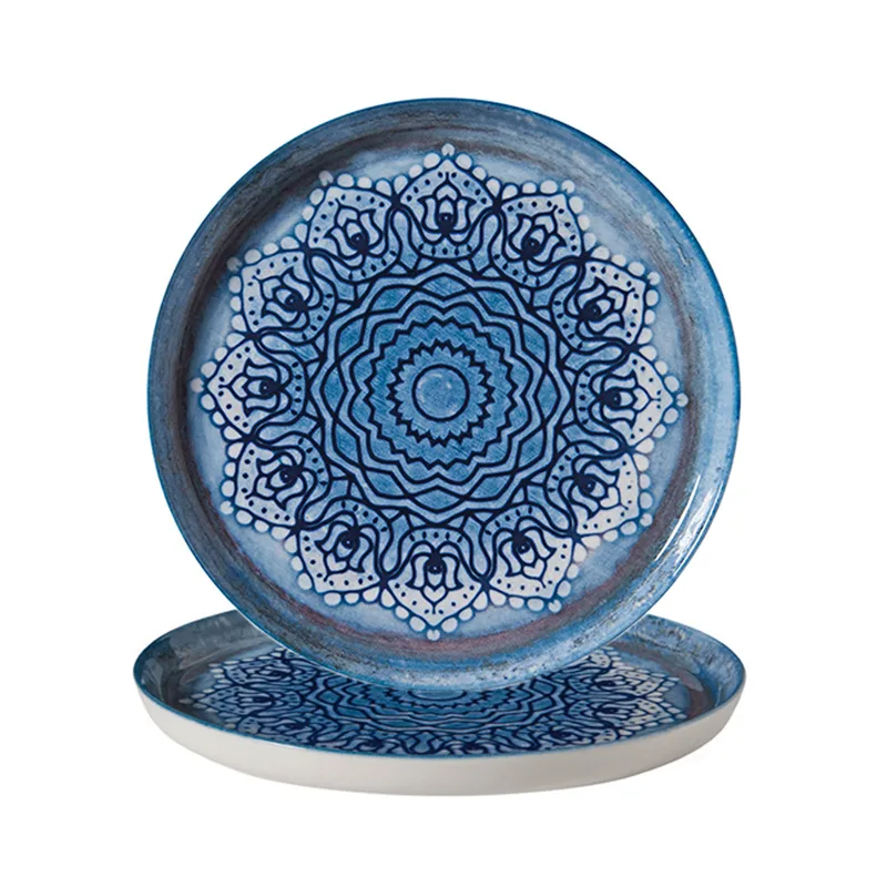 Gural Πιάτο Ρήχο Πορσελάνης Bilbao Blue Voyage 21cm