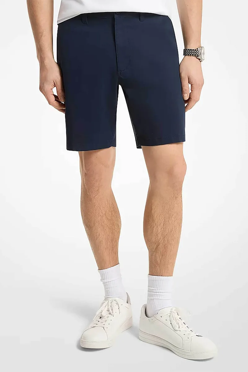 Michael Kors ανδρική βερμούδα chino Regular Fit - CS5304ZDR2 Μπλε Σκούρο