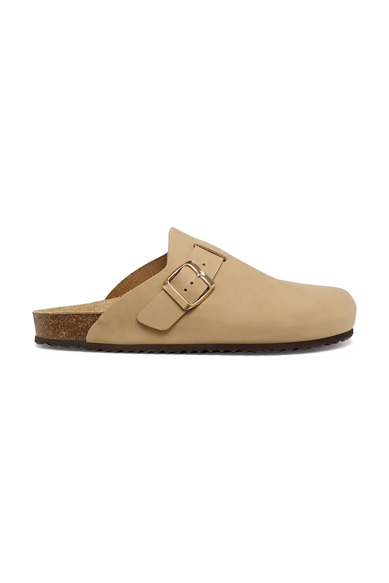 Geox σαγιονάρες γυναικεία νουμπούκ mules D BRIONIA