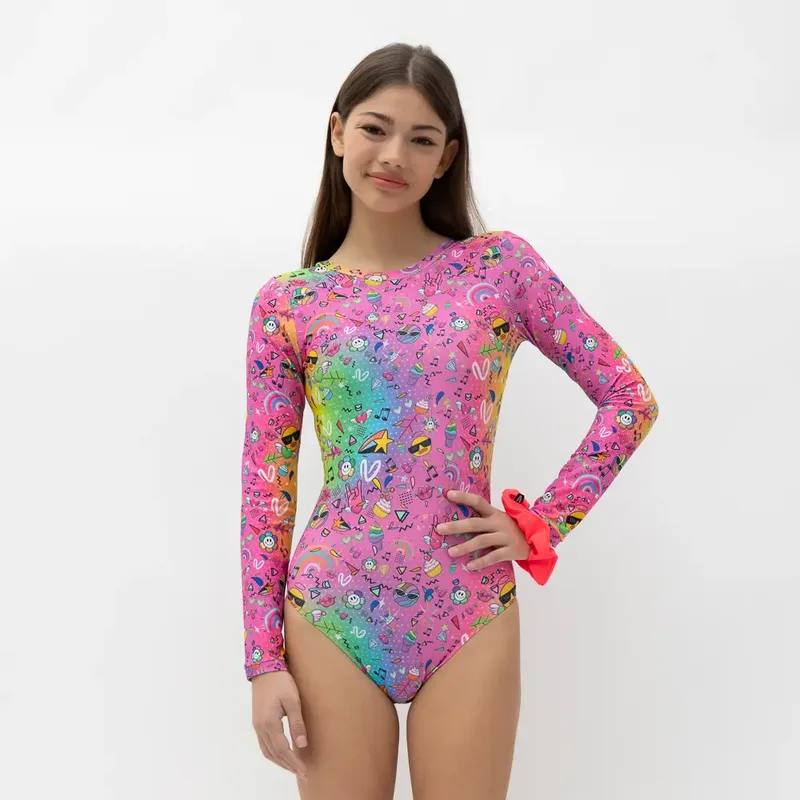 Rainbow Long Sleeve Leotard