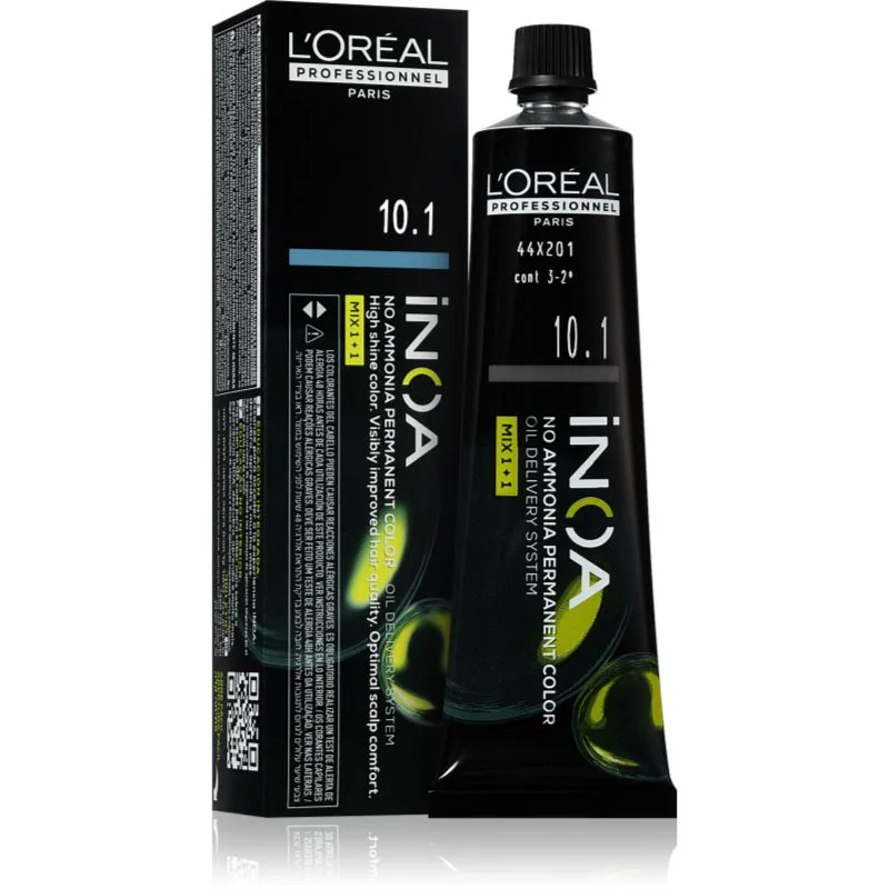 L’Oréal Professionnel Inoa μόνιμη βαφή μαλλιών χωρίς αμμωνία απόχρωση 10.1 60 ml