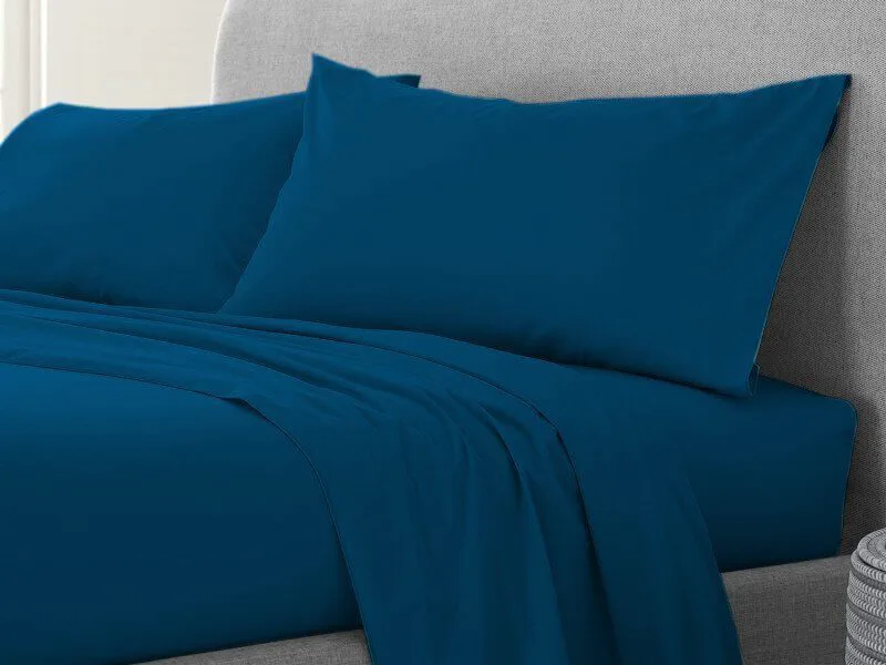 Σετ Μαξιλαροθήκες Navy 100% Cotton Reactive Γαρύφαλλο 2 Τεμαχίων 50x70