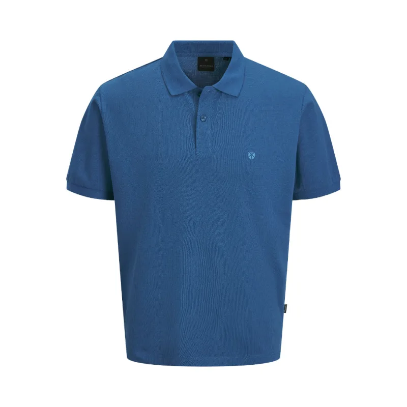 Polo πικέ "Blaweston Polo" της Jack & Jones,σε plus fit γραμμή - Blue Sax