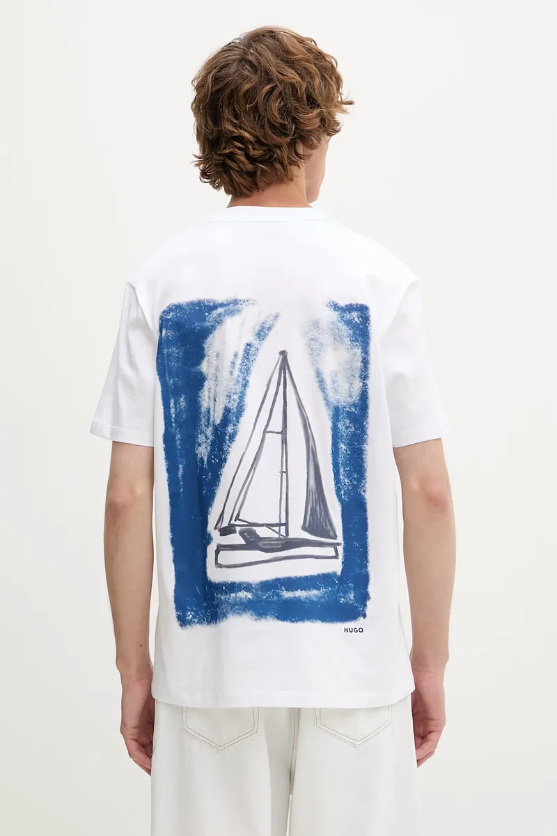 HUGO t-shirt ανδρικό βαμβακερό Disail