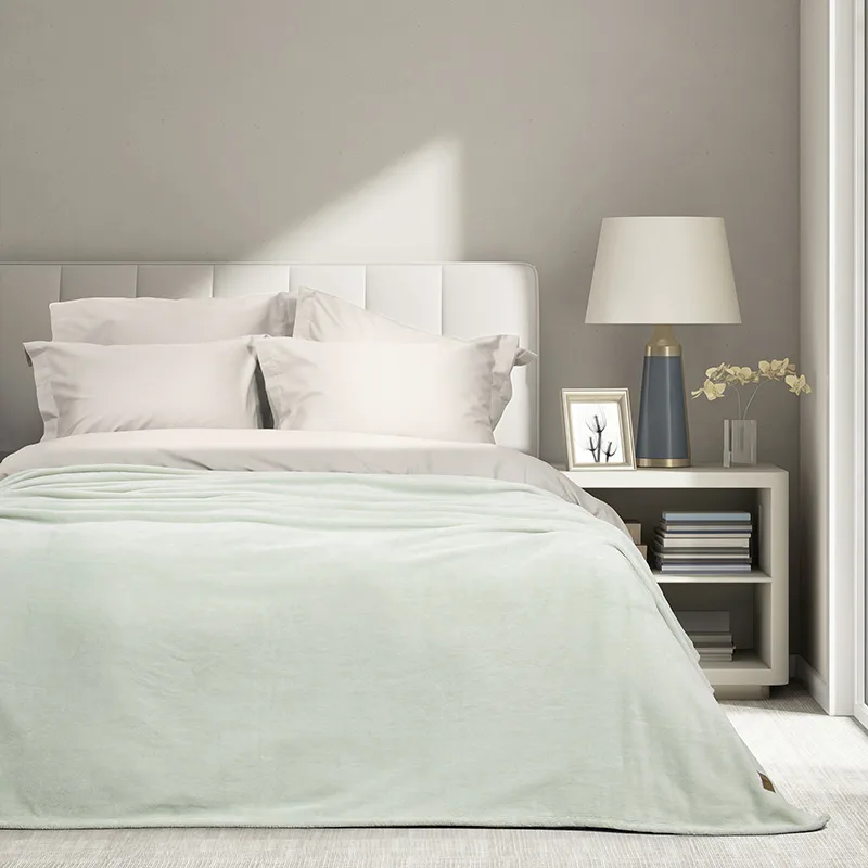 Κουβέρτα Fleece Υπέρδιπλη 220X240 Nima Alpa Mint (220x240)
