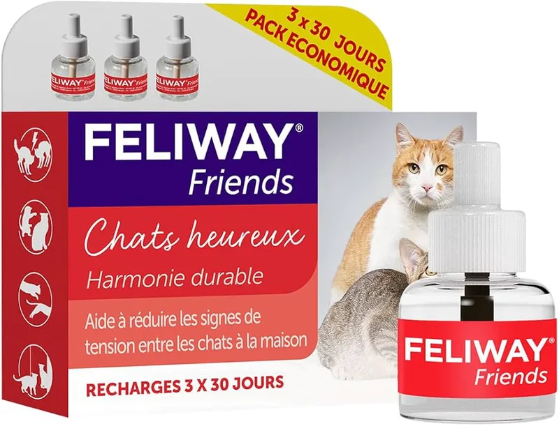Feliway Friends Electric Diffuser Refills Cat Conflict Management 3x48ml