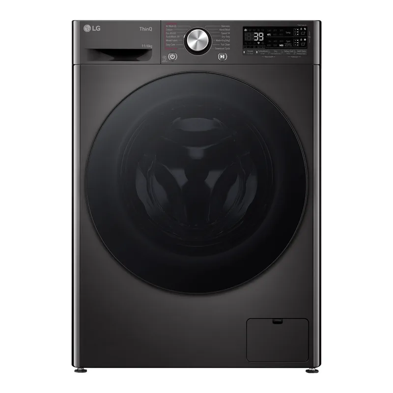 LG F4DR711S2BA Πλυντήριο-Στεγνωτήριο Ρούχων 11kg/6kg, με Ατμο, 1400 Στροφές, με Wi-Fi, D/A, Mαύρο F4DR711S2BA