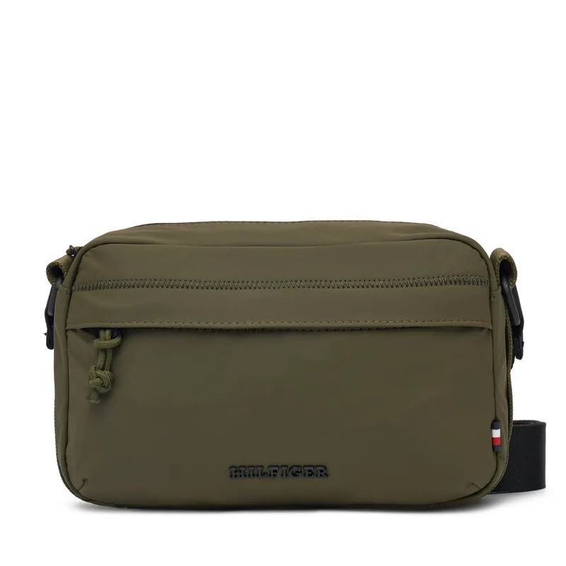 Τσαντάκι Tommy Hilfiger Th Colour Ew Reporter AM0AM13219 Πράσινο