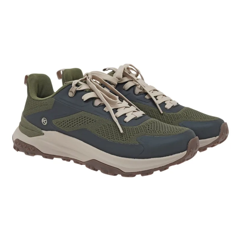 Renato Garini Ανδρικά παπούτσια Sneakers 65V-165 Χακί Μαύρο W565V165228N