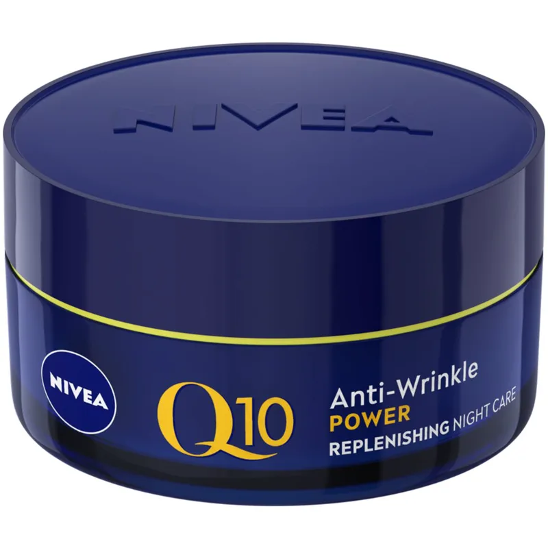 Nivea Q10 Power Anti-Wrinkle Night Cream for All Skin Types Αντιρυτιδική & Ενυδατική Κρέμα Προσώπου Νύκτας για Όλους τους Τύπους Επιδερμίδας 50ml