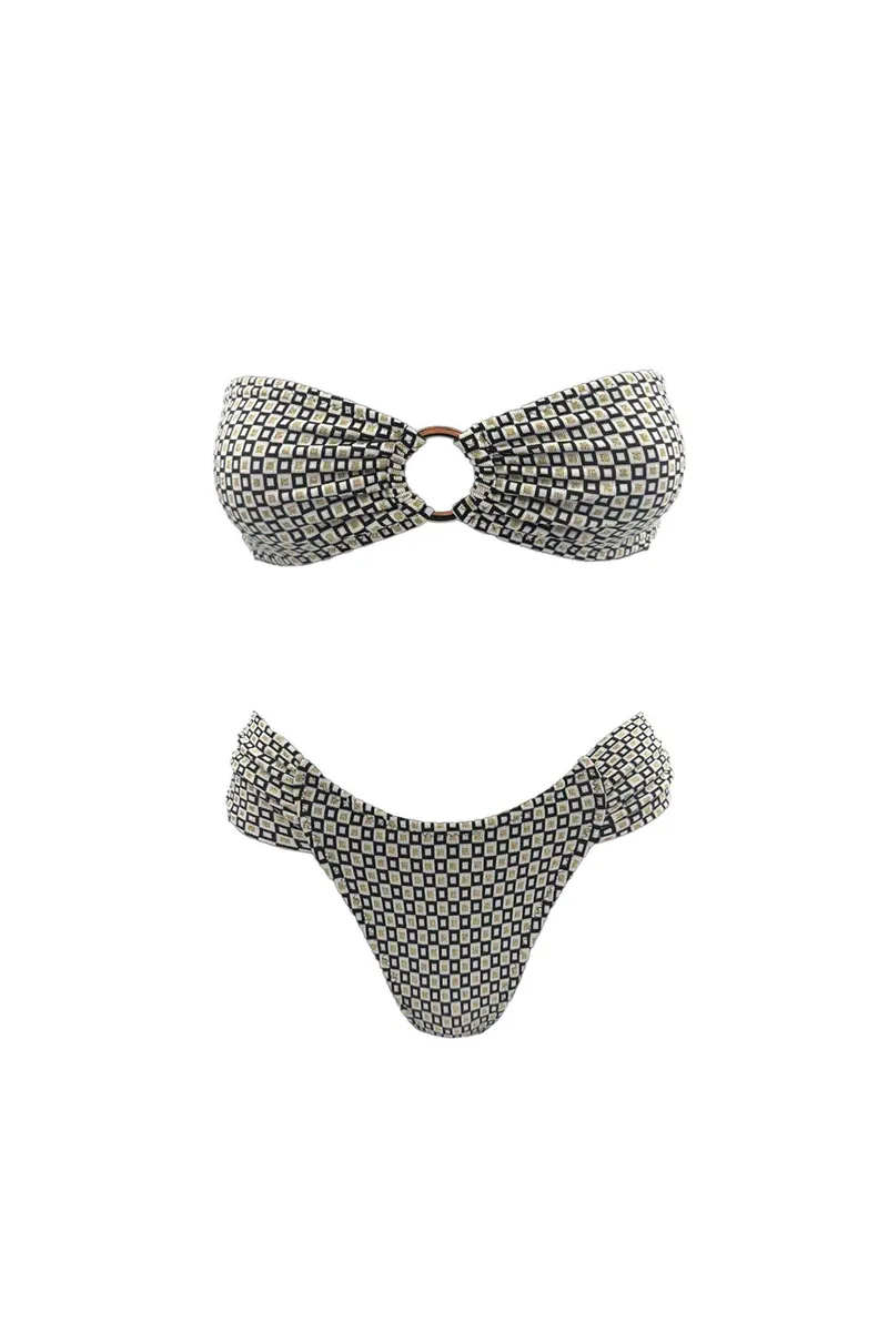 Emma Swimwear σετ γυναικείο μαγιό μπικίνι "Riviera Strapless" - EMMA 919 Εκρού