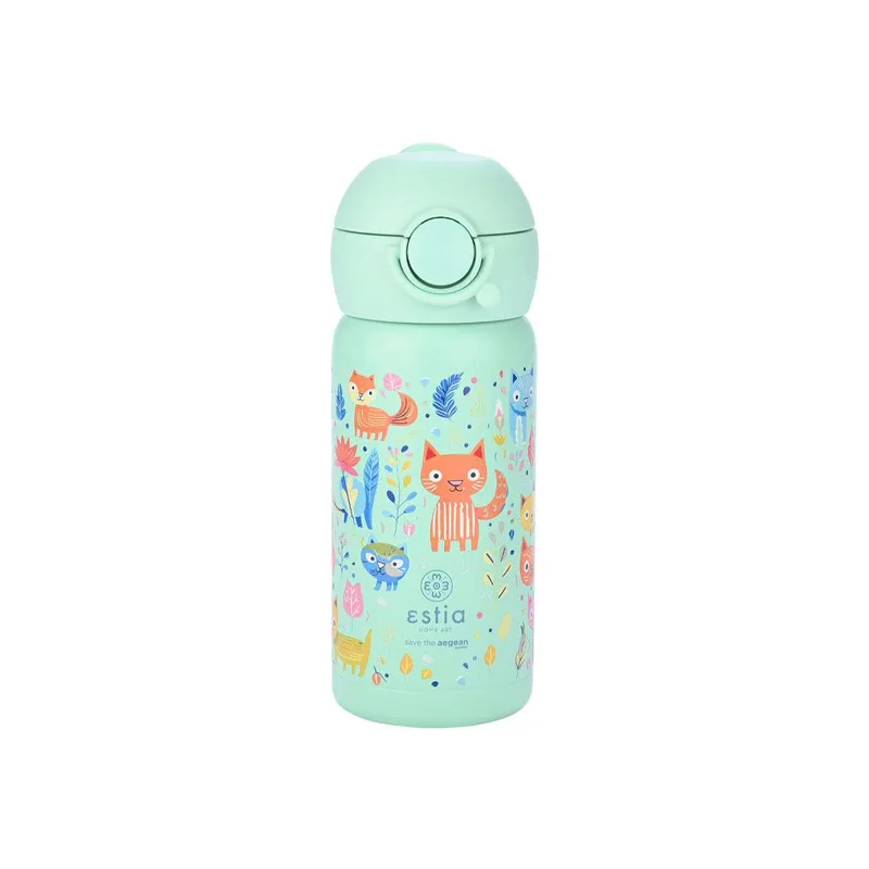 ΘΕΡΜΟΣ ΠΑΙΔΙΚΟ WONDER BOTTLE SAVE THE AEGEAN 350ml FELINE FOLIAGE