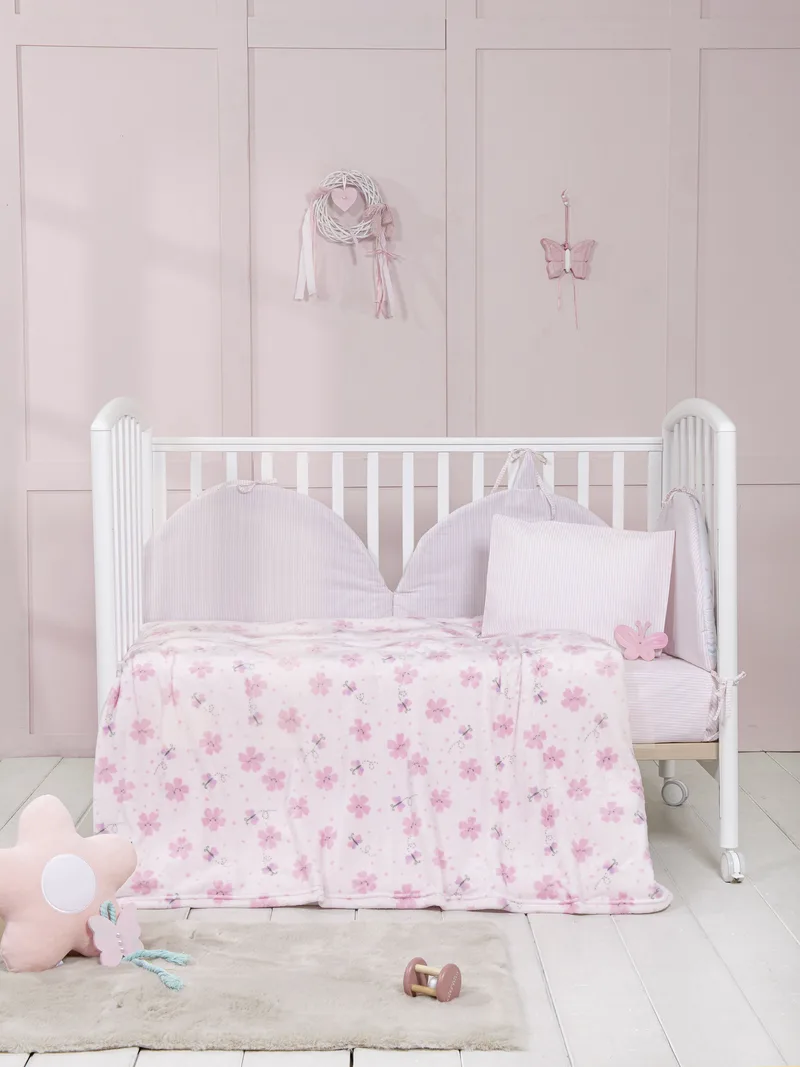 Κουβέρτα Fleece Κούνιας Nima Bloomie 110x140