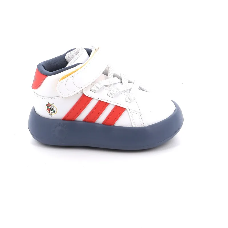 Παιδικό Αθλητικό Μποτάκι για Αγόρι Adidas Grand Court Mid Mickey Χρώματος Λευκό IF4095