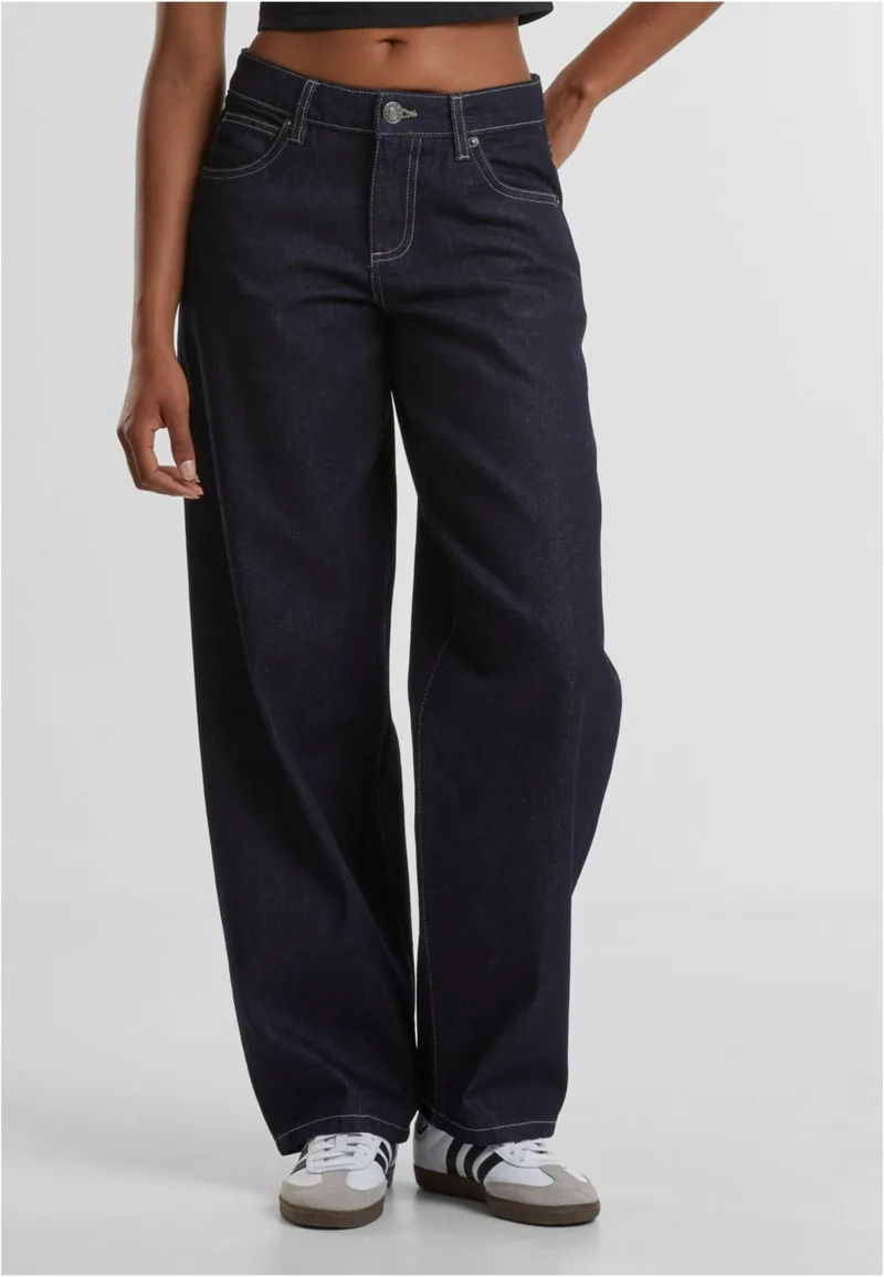 Γυναικείο Τζιν Παντελόνι Mid Waist 90's Jeans TB7127-19495 Urban Classics rinse washed