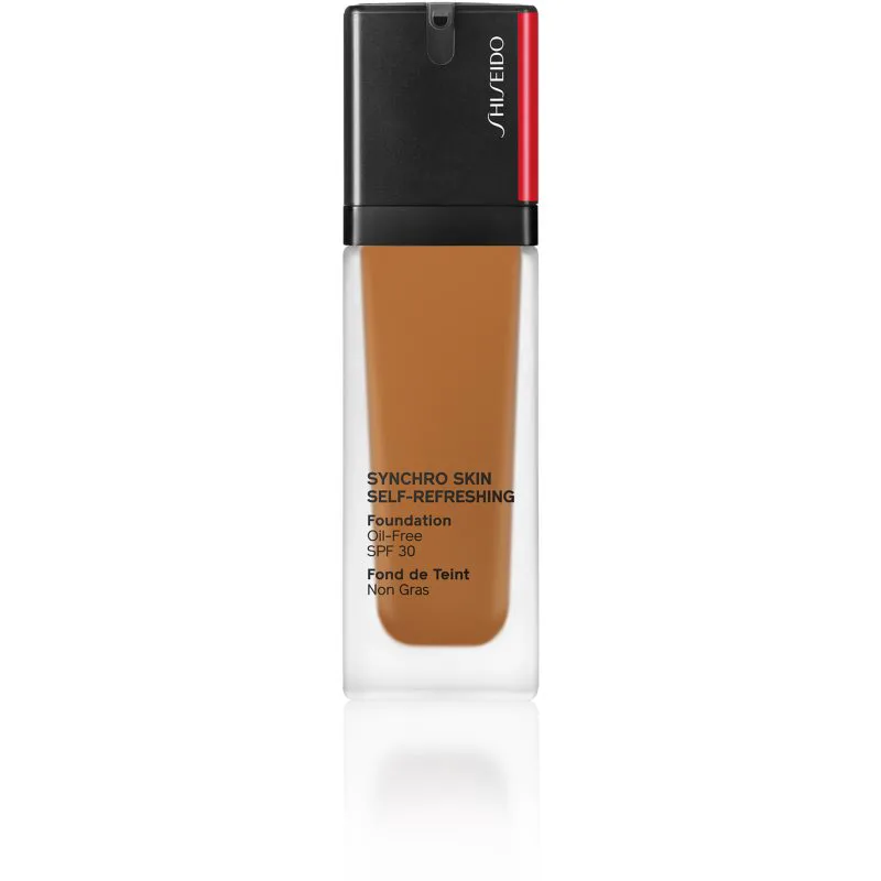 Shiseido Synchro Skin Self-Refreshing Foundation μακράς διαρκείας μεικ απ SPF 30 απόχρωση 440 Amber 30 ml