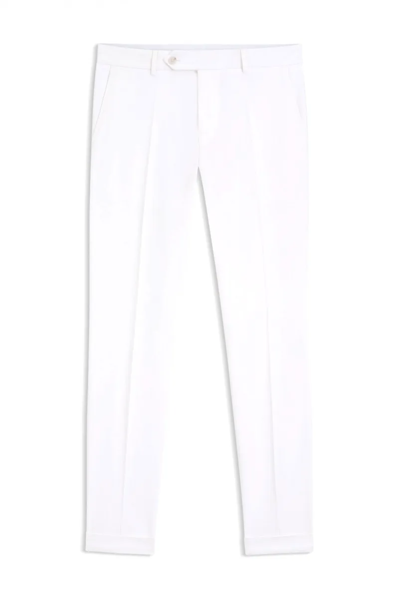 BOSS ΠΑΝΤΕΛΟΝΙ CHINO SLIM FIT H-GENIUS-TU-WG-262F ΛΕΥΚΟ