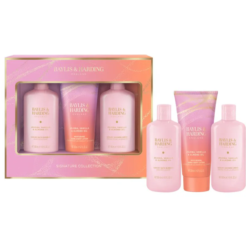 Baylis & Harding Jojoba, Vanilla & Almond Oil σετ δώρου για γυναίκες με αμυγδαλέλαιο