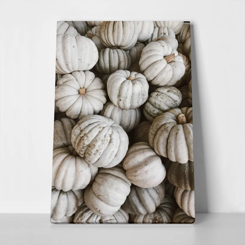 Πίνακας σε Καμβά RUSTIC FARMHOUSE PUMPKINS 2