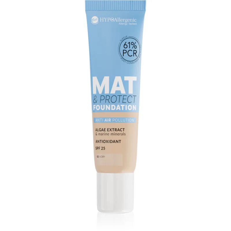 Bell HYPOallergenic Mat & Protect μακράς διαρκείας ματ μεικ απ SPF 25 απόχρωση 02 Ivory 30 γρ