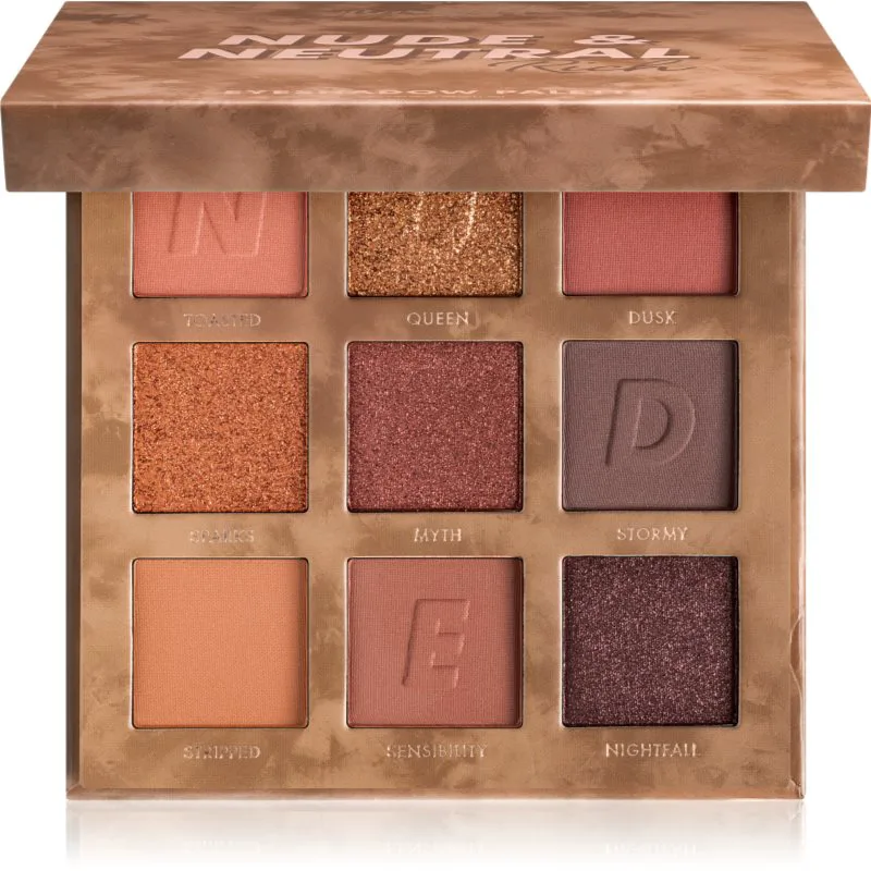 Barry M Nude & Neutral Παλέτα σκιών για τα μάτια απόχρωση Medium/Rich 9x1.2 γρ