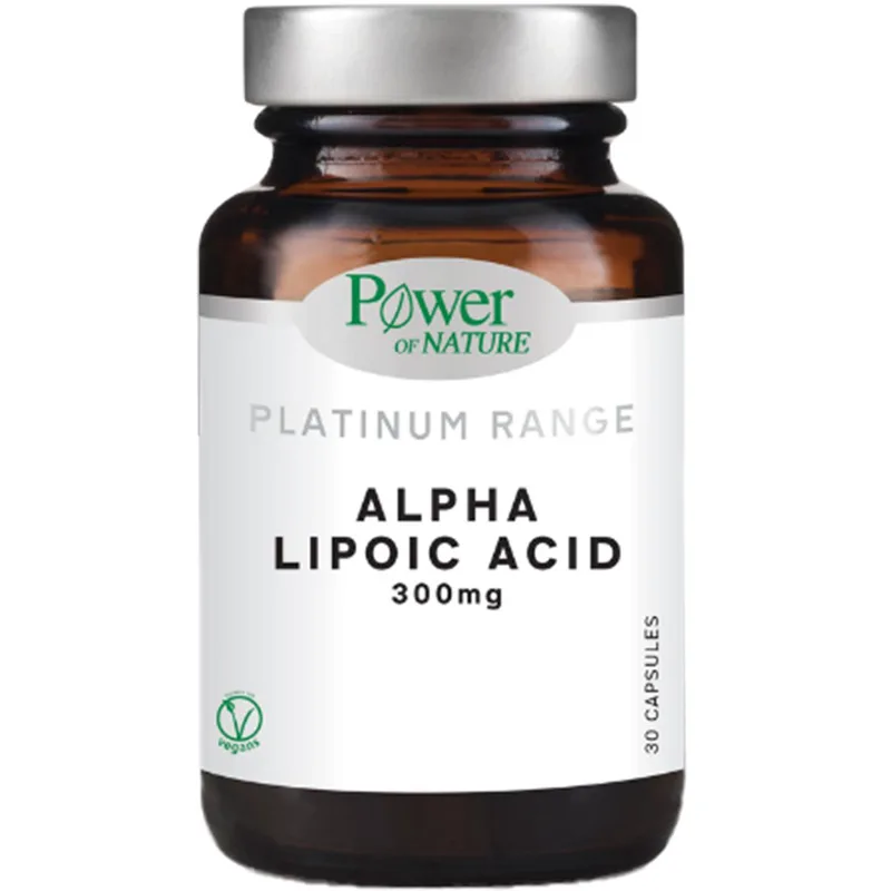 Power Health Platinum Range Alpha Lipoic Acid 300mg Συμπλήρωμα Διατροφής με Άλφα-λιποϊκό Οξύ για Μείωση της Νευροπάθειας & Βελτίωση του Μεταβολισμού 30caps