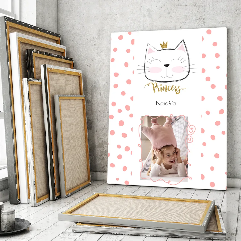 Princess Cat - Καμβάς - 20X20 - Τετράγωνο