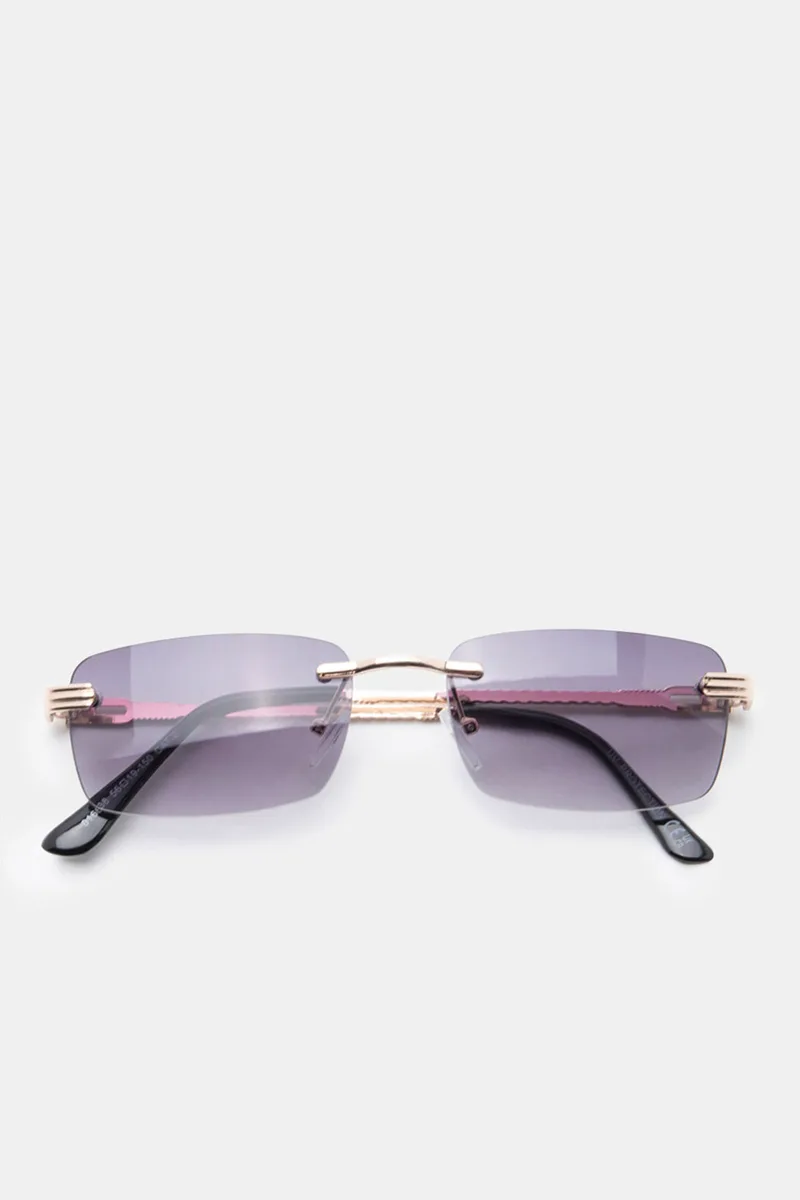 Γυαλιά Ηλιού Rimless Style - Ανθρακί