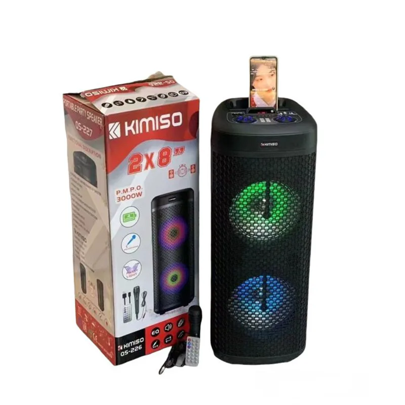 Ηχείο με λειτουργία Karaoke Kimiso QS-226 σε Μαύρο Χρώμα