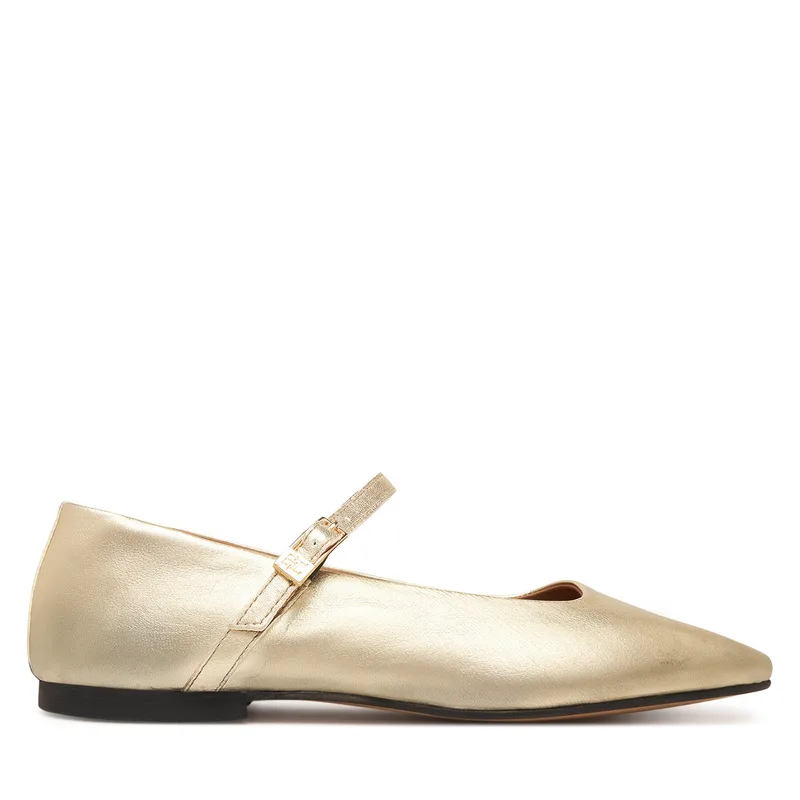 Μπαλαρίνες Tommy Hilfiger Hilfiger Χρυσό Ballerinas FW0FW09320 Χρυσό