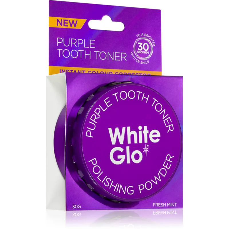 White Glo Purple Tooth Toner Powder λευκαντική οδοντική πούδρα 30 γρ